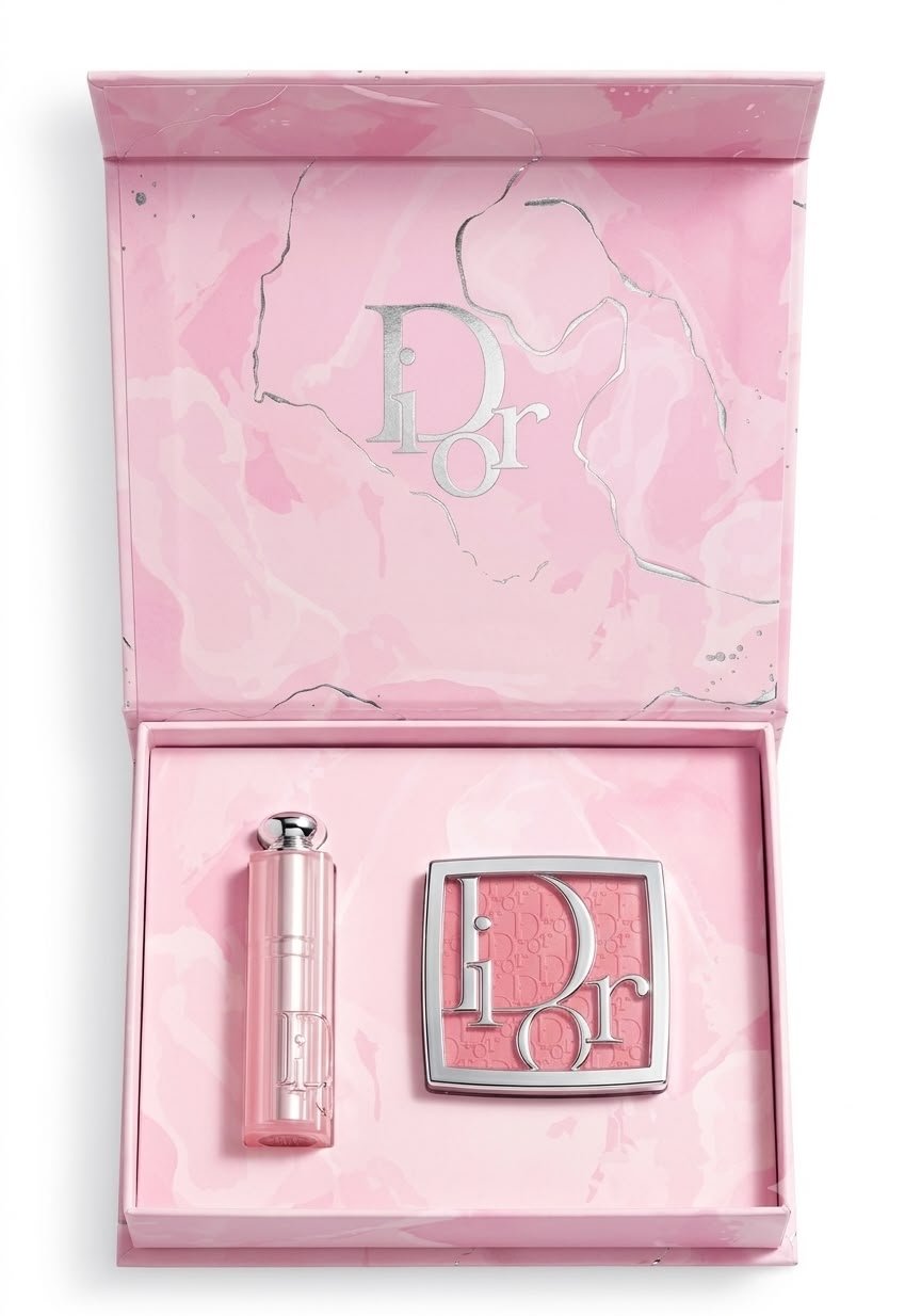 Dior Blusher & Lipbalm Gift Set Combo - Image 1